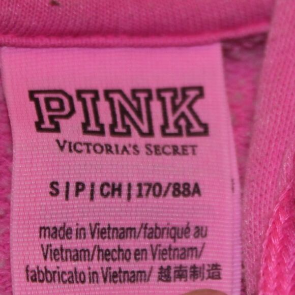 PINK by Victoria Secret Pink Full Zip Hoodie fleece  women Small - Picture 6 of 6